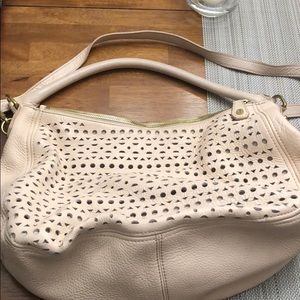 J Crew leather cutout handbag